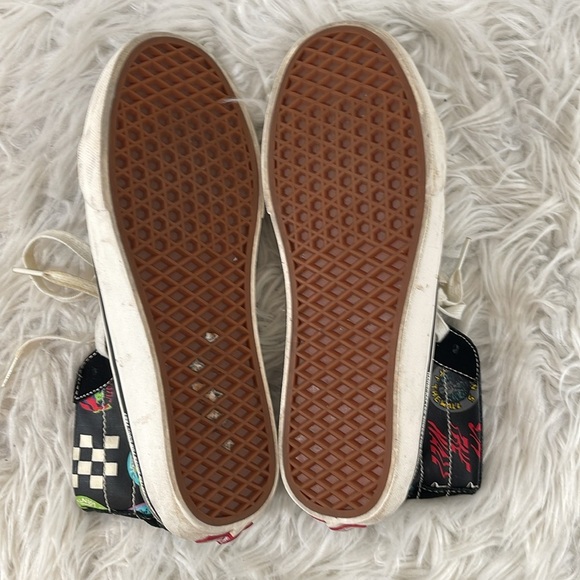 VANS SK8-HI All Over Print Skate Shoe Sneaker Size 9 Pirates & Palms Unisex - Picture 10 of 11